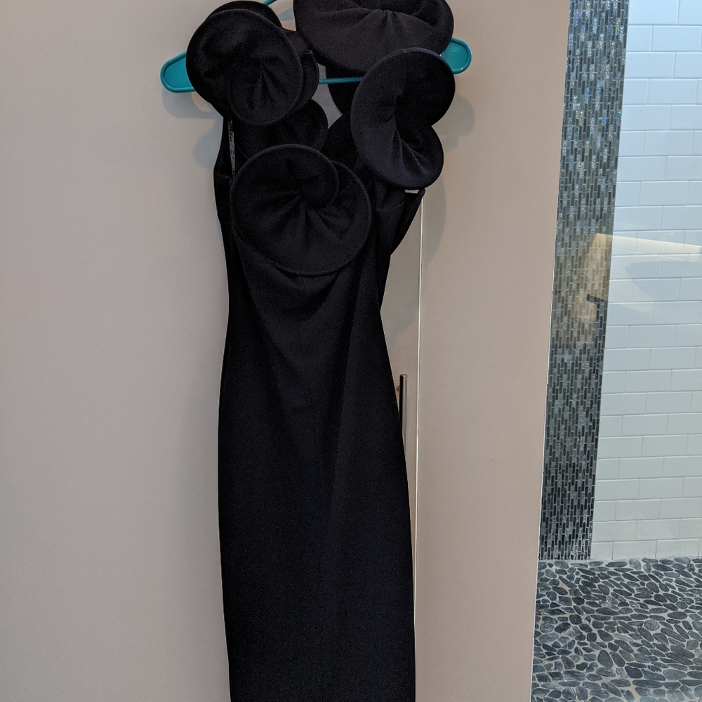 Structured Ruffle Dress - Picture 2 of 5